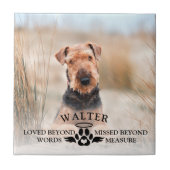 Hundeschema - Loved Beyond Words - Custom Foto Fliese (Vorderseite)