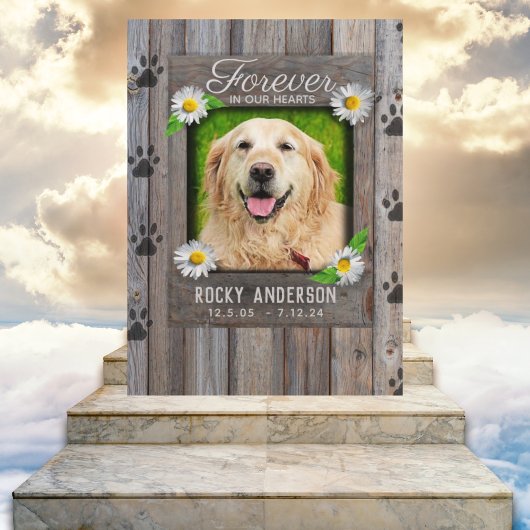 Hundeschema mit Rainbow Bridge-Gedicht-Karte Karte