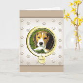 Hundeschema mit Rainbow Bridge-Gedicht-Karte Karte (Gelbe Blume)