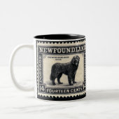 Hundeschenke für Neufundland Zweifarbige Tasse (Links)