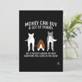 Hundeschenkgeschenk Dankeskarte (Stehend Vorderseite)