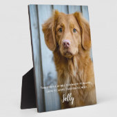 Hundeschenkgutschrift - Pet Loss Keepake- Hund-Bei Fotoplatte (Seite)
