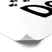 Hundeschild Poster (Ecke)
