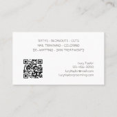 Hundeschilderlehrer Wandern Sitzen Visitenkarte (Rückseite)