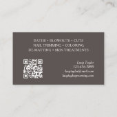 Hundeschilderlehrer Wandern Sitzen Visitenkarte (Rückseite)