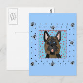Hundeschirme und Geschenke Postkarte (Vorne/Hinten)