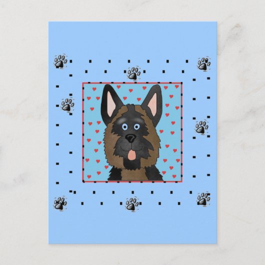 Hundeschirme und Geschenke Postkarte (Vorderseite)