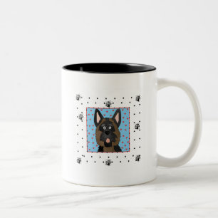 Hundeschirme und Geschenke Zweifarbige Tasse
