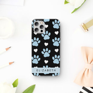 Hundeschlitten, blaue Pfauen, weiße Herzen, Ihr Na Case-Mate iPhone Hülle