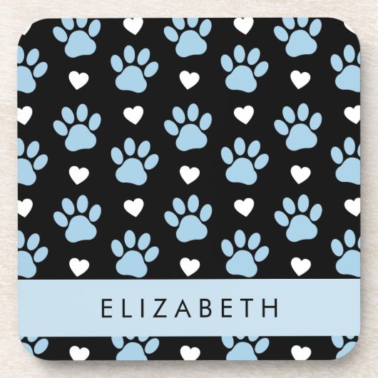 Hundeschlitten, blaue Pfauen, weiße Herzen, Ihr Na Getränkeuntersetzer (Vorderseite)
