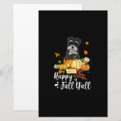 Hundeschlitten Erntedank Briefpapier (Vorne/Hinten)