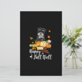 Hundeschlitten Erntedank Briefpapier (Stehend Vorderseite)