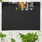 Hundeschlitten Erntedank Geschirrtuch (Gefaltet)