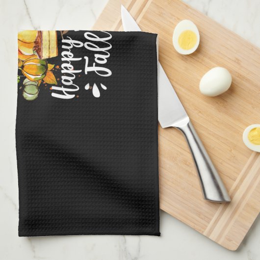 Hundeschlitten Erntedank Geschirrtuch (Viertel Falte)