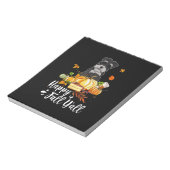 Hundeschlitten Erntedank Notizblock (Rotiert)