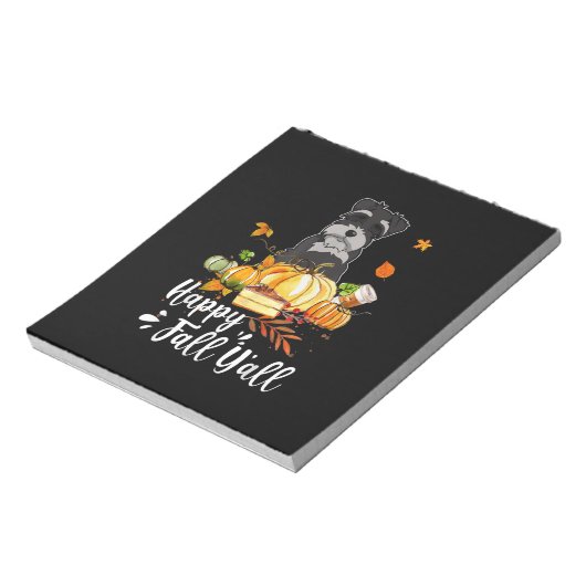 Hundeschlitten Erntedank Notizblock (Rotiert)