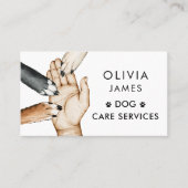 Hundeschlitten Hunde Wandern und Pflege Visitenkarte (Vorderseite)