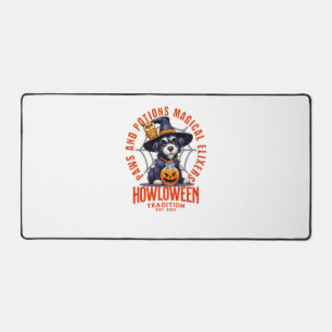 Hundeschlitten - Paws and Potions Magische Elixer. Schreibtischunterlage