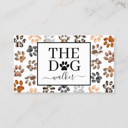 Hundeschlittenbetreuung für Haustiere Fellpfoten Visitenkarte (Vorderseite)