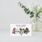 Hundeschlittenbetreuung - Visitenkarte (Stehend Vorderseite)