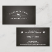 Hundeschlittendienste Visitenkarte (Vorne/Hinten)