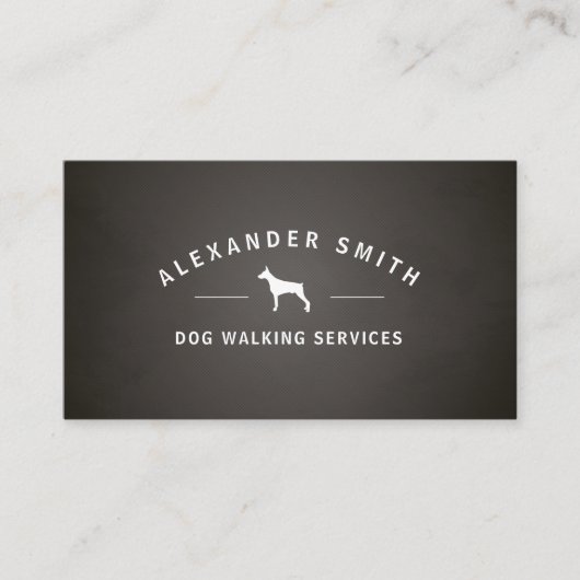 Hundeschlittendienste Visitenkarte (Vorderseite)