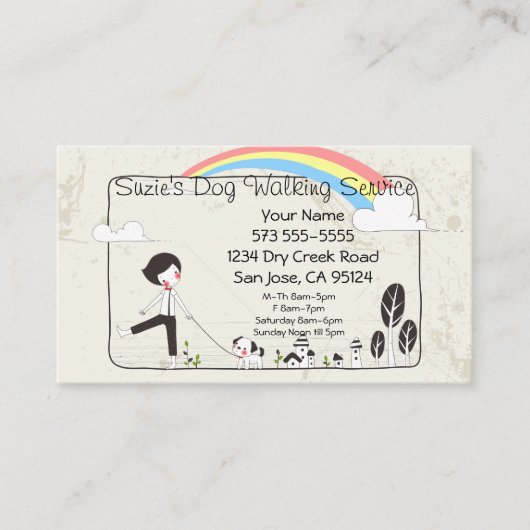 Hundeschlittenfahrkarte Terminkarte (Vorderseite)