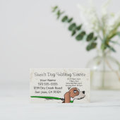 Hundeschlittenfahrkarte Terminkarte (Stehend Vorderseite)