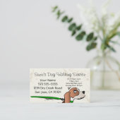 Hundeschlittenfahrkarte Terminkarte (Stehend Vorderseite)