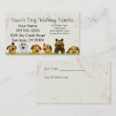 Hundeschlittenfahrkarte Terminkarte (Vorne/Hinten)