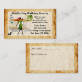 Hundeschlittenfahrkarte Visitenkarte (Vorne/Hinten)