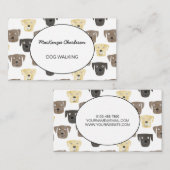 Hundeschlittenfahrkarte Visitenkarte (Vorne/Hinten)