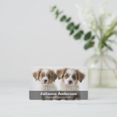 Hundeschlittenfahrt / Visitenkarte (Stehend Vorderseite)