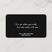 Hundeschlittenfahrt / Visitenkarte (Rückseite)