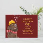 Hundeschlittenfest Party Einladung (Stehend Vorderseite)