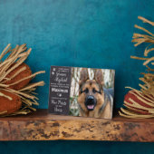 Hundeschlittengedächtnis Fotoplatte (Seite)