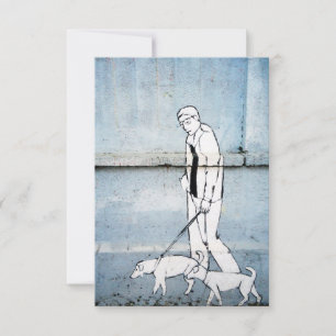 Hundeschlittengraffiti auf verzweiimirova Straße, Einladung