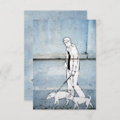 Hundeschlittengraffiti auf verzweiimirova Straße, Einladung (Vorne/Hinten)