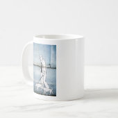 Hundeschlittengraffiti auf verzweiimirova Straße,  Kaffeetasse (Vorderseite Links)