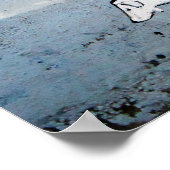 Hundeschlittengraffiti auf verzweiimirova Straße,  Poster (Ecke)