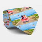 Hundeschlittenherd Valentine's Day Lkw Herz Krawatte (Gerollt)