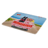 Hundeschlittenherd Valentine's Day Lkw Herz Schneidebrett (Ecke)