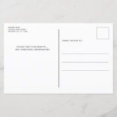 Hundeschlittenhochzeit Save the Date (Rückseite)