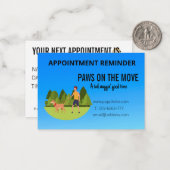 Hundeschlittenkarte Mitteilungskarte (Vorderseite/Rückseite Beispiel)