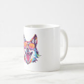 Hundeschlittenliebhaber Kaffeetasse (VorderseiteRechts)