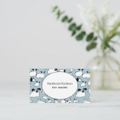 HundeschlittenVisitenkarte Visitenkarte (Stehend Vorderseite)