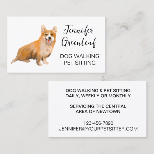 HundeschlittenVisitenkarte Visitenkarte (Vorne/Hinten)