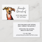 HundeschlittenVisitenkarte Visitenkarte (Vorne/Hinten)