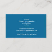 HundeschlittenVisitenkarte Visitenkarte (Rückseite)