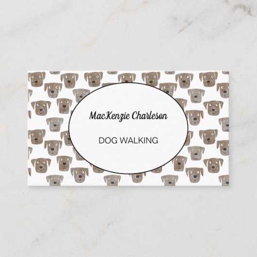 HundeschlittenVisitenkarte Visitenkarte (Vorderseite)